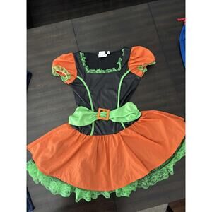 California Costumes Sassy Pumpkin Witch Tween 12/14 Costume Girls Orange Green